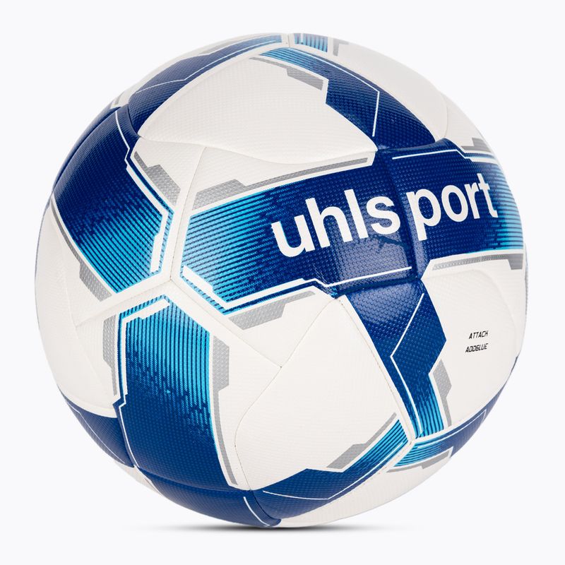 Piłka do piłki nożnej uhlsport Attack Addglue white/royal/blue rozmiar 4 2