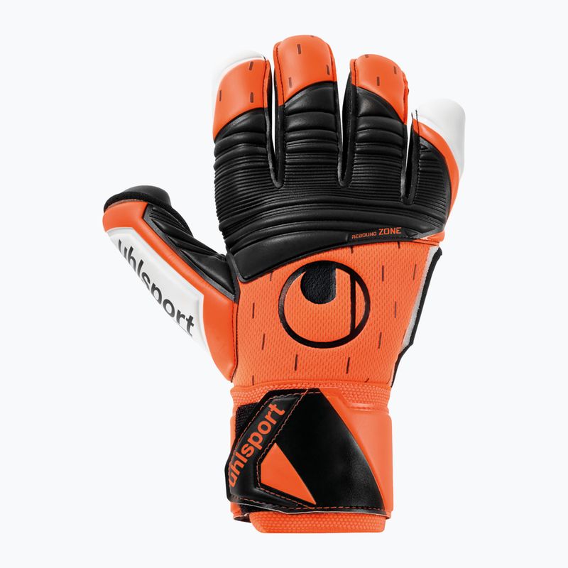 Rękawice bramkarskie uhlsport Super Resist+ Hn czarne/białe/neonowe pomarańczowe 5