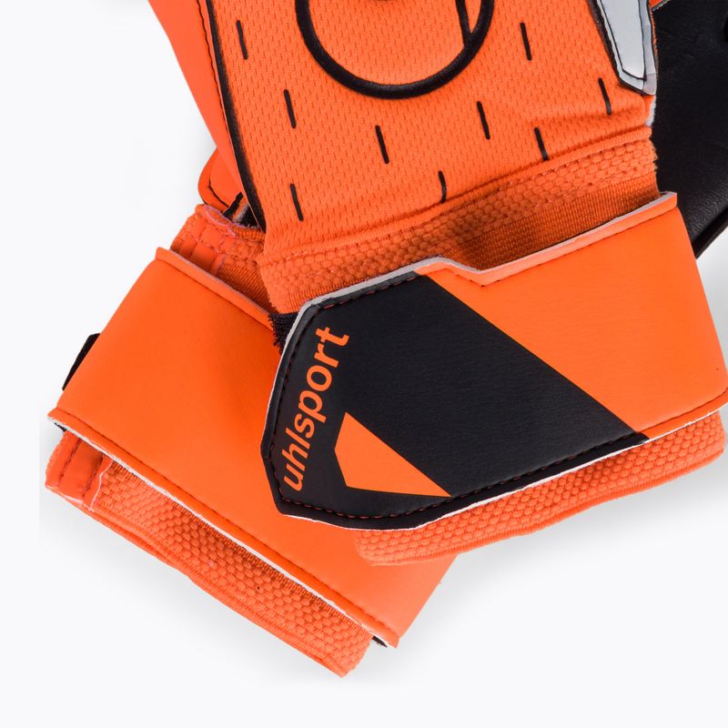 Rękawice bramkarskie uhlsport Soft Resist+ neonowe pomarańczowe/ białe/czarne 4