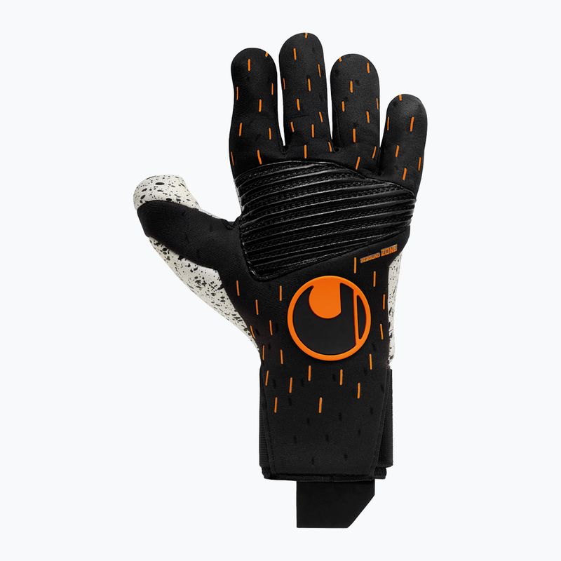 Rękawice bramkarskie uhlsport Speed Contact Supergrip+ Reflex czarne/białe/neonowe pomarańczowe 5