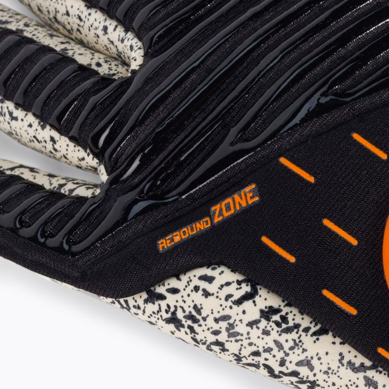 Rękawice bramkarskie uhlsport Speed Contact Supergrip+ Finger Surround czarne/ białe/pomarańczowe 3