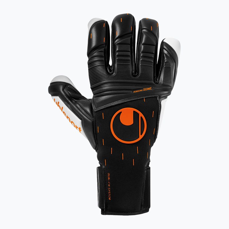 Rękawice bramkarskie uhlsport Speed Contact Absolutgrip Hn czarne/białe/neonowe pomarańczowe 5