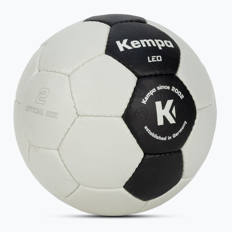 Piłka do piłki ręcznej Kempa Leo Black&White rozmiar 2 2