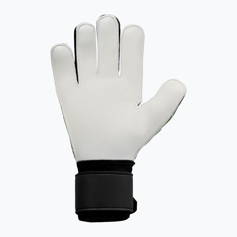 Rękawice bramkarskie uhlsport Classic Soft Advanced czarne/neonowe zielone/białe 5
