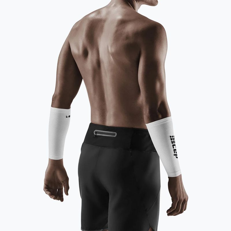 Rękawki kompresyjne CEP WS1F white/black 5