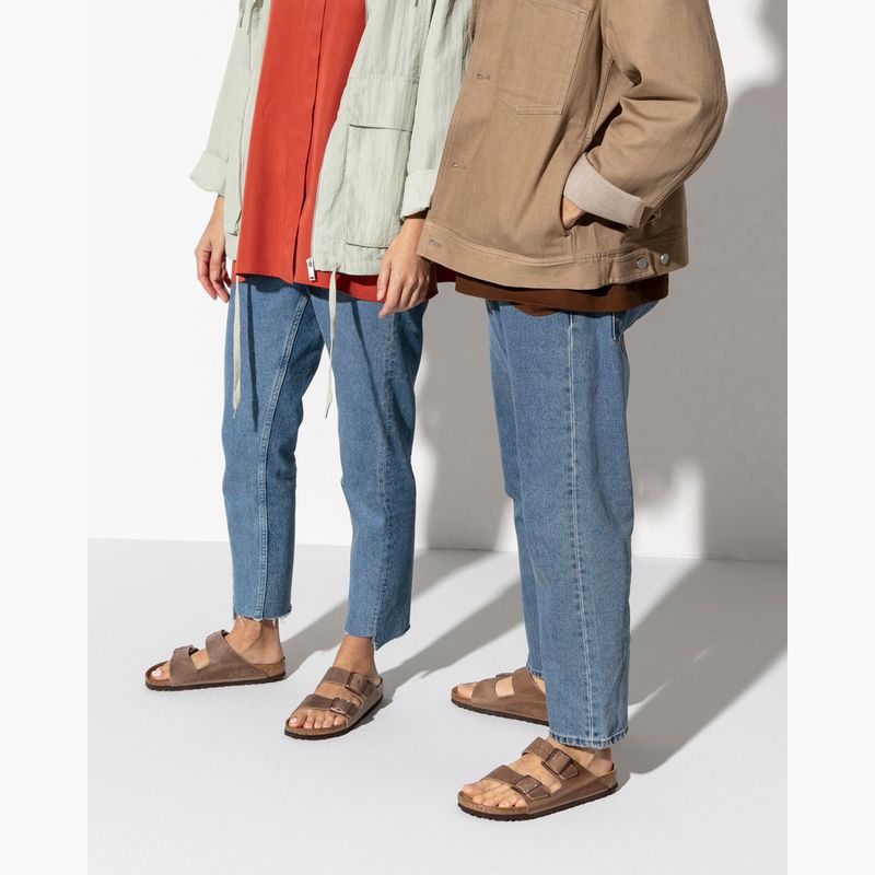 Klapki BIRKENSTOCK Arizona SFB LEOI Narrow tabacco brown 3