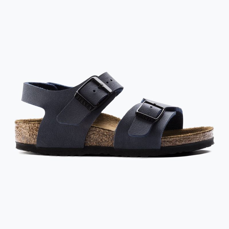 Sandały dziecięce BIRKENSTOCK New York Birkibuc Narrow navy 2