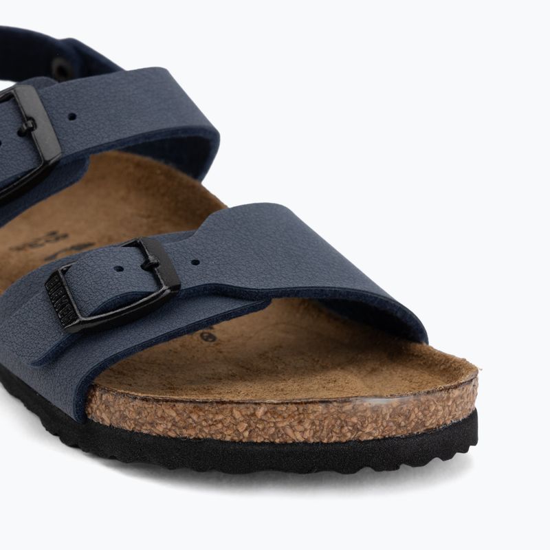 Sandały dziecięce BIRKENSTOCK New York Birkibuc Narrow navy 7