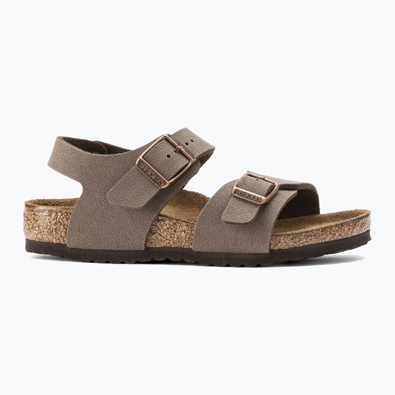 Sandały dziecięce BIRKENSTOCK New York Birkibuc Narrow mocha 2