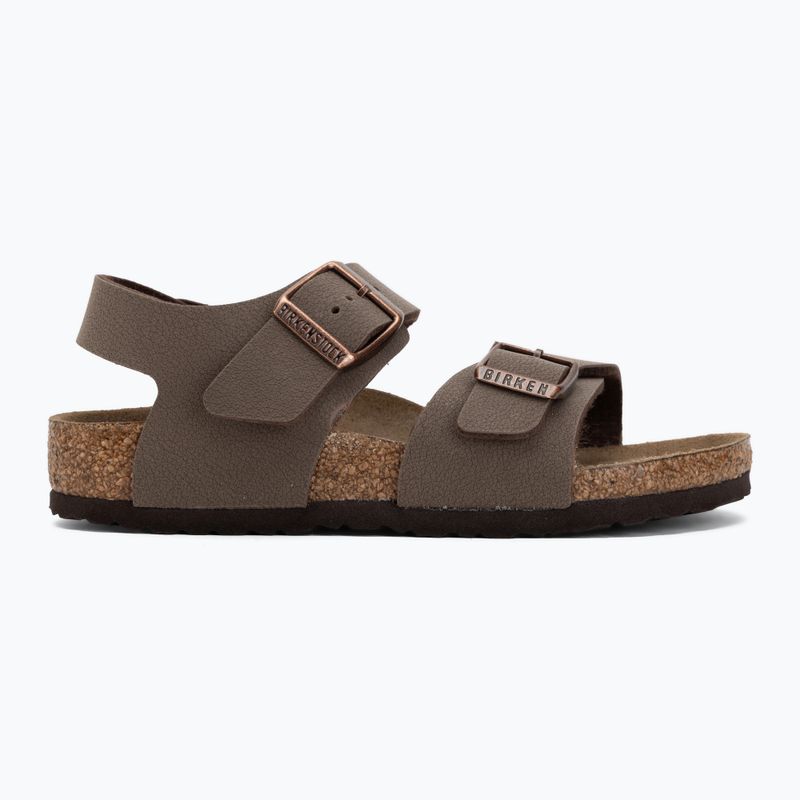 Sandały dziecięce BIRKENSTOCK New York Birkibuc Narrow mocha 2