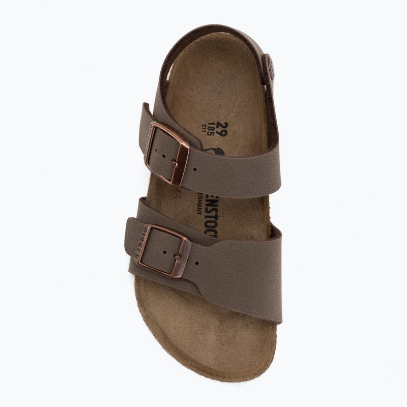 Sandały dziecięce BIRKENSTOCK New York Birkibuc Narrow mocha 5