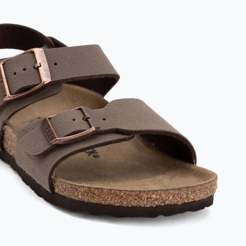 Sandały dziecięce BIRKENSTOCK New York Birkibuc Narrow mocha 7