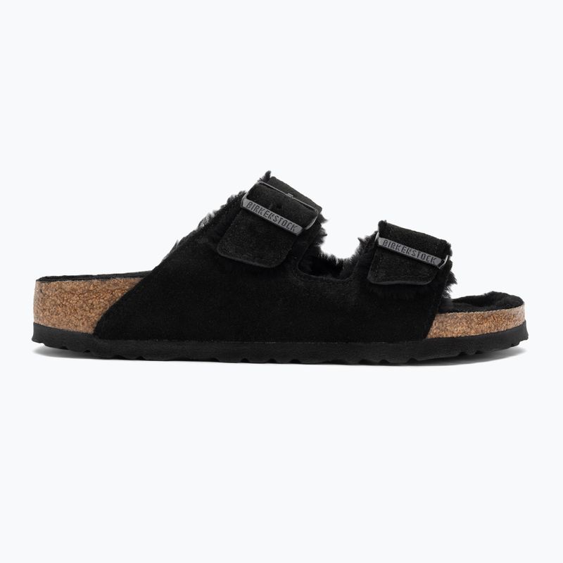 Klapki BIRKENSTOCK Arizona Shearling SL Narrow black 2