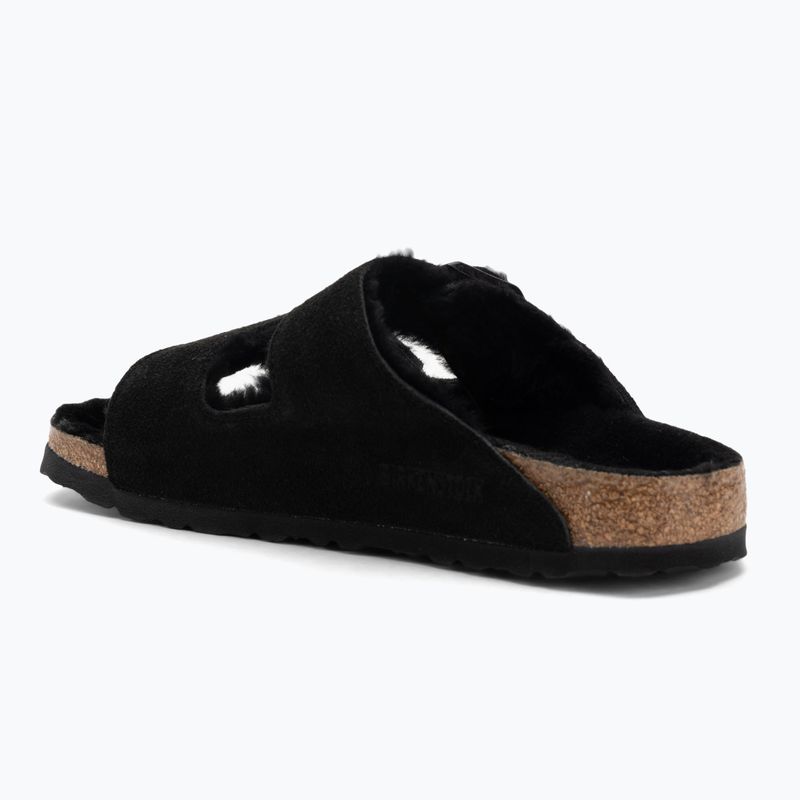 Klapki BIRKENSTOCK Arizona Shearling SL Narrow black 3