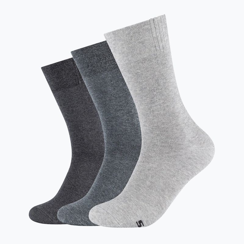 Skarpety męskie Skechers Basic 3 pary light grey melange