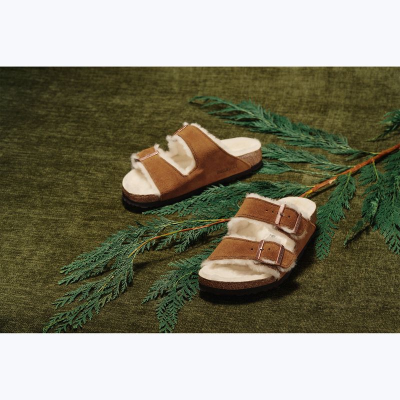 Klapki BIRKENSTOCK Arizona Shearling SL Narrow mink 4
