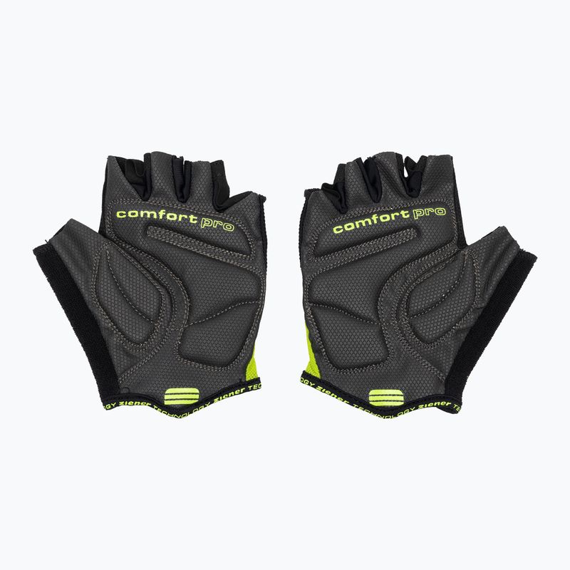 Rękawiczki rowerowe męskie ZIENER MTB Crave MEMORYfoam lime green 2