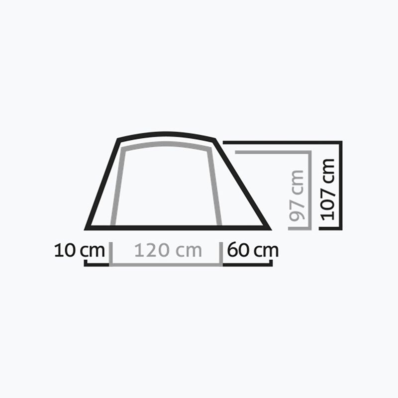 Namiot trekkingowy 2-osobowy Salewa Micra II cactus/grey 2