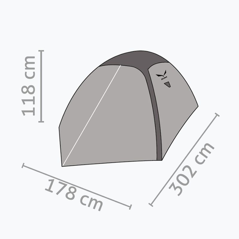 Namiot trekkingowy 3-osobowy Salewa Atlas III cactus/grey 2