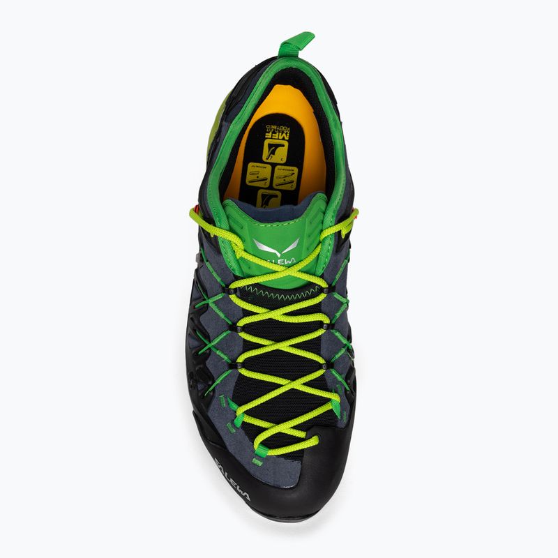 Buty podejściowe męskie Salewa Wildfire Edge ombre blue/fluo yellow 6