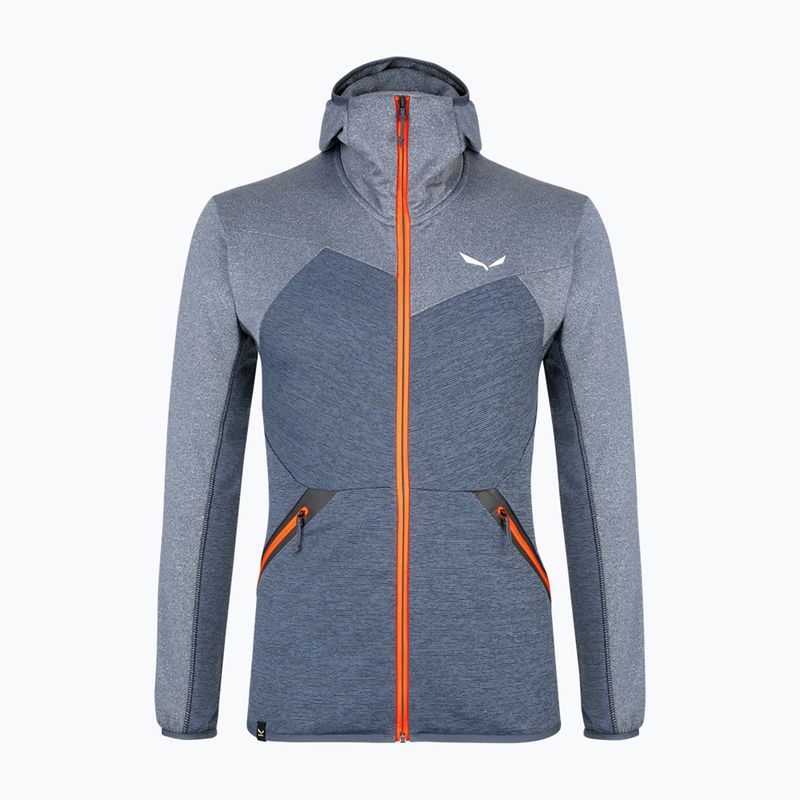 Bluza trekkingowa męska Salewa Puez Melange PL FZ Hoody premium navy melange 4