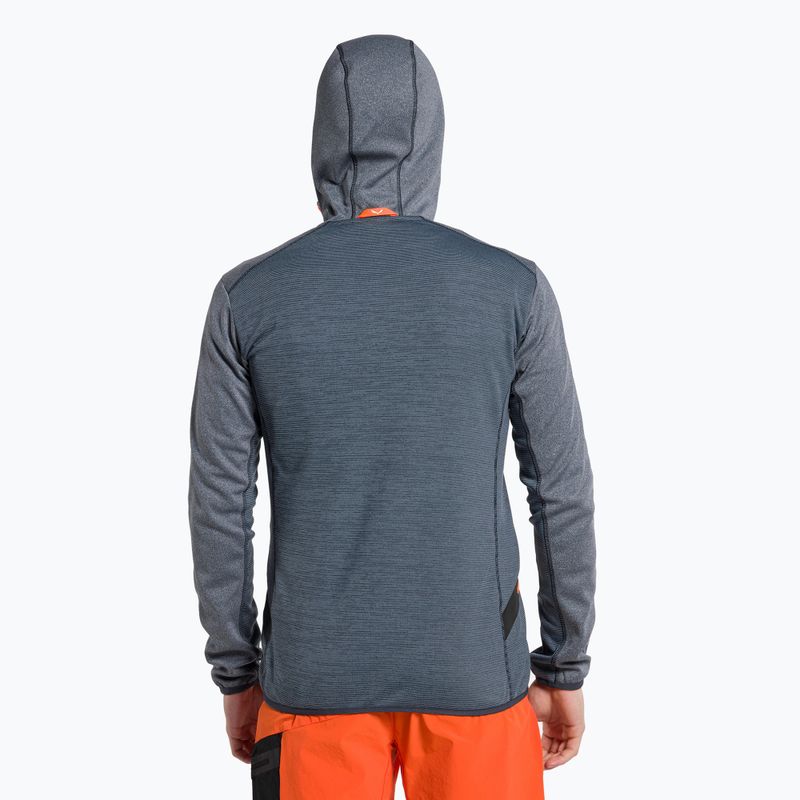 Bluza trekkingowa męska Salewa Puez Melange PL FZ Hoody premium navy melange 3