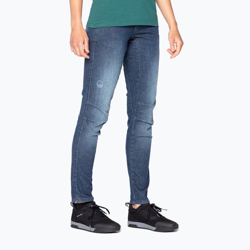 Spodnie wspinaczkowe damskie Wild Country Session Denim light blue jeans 3