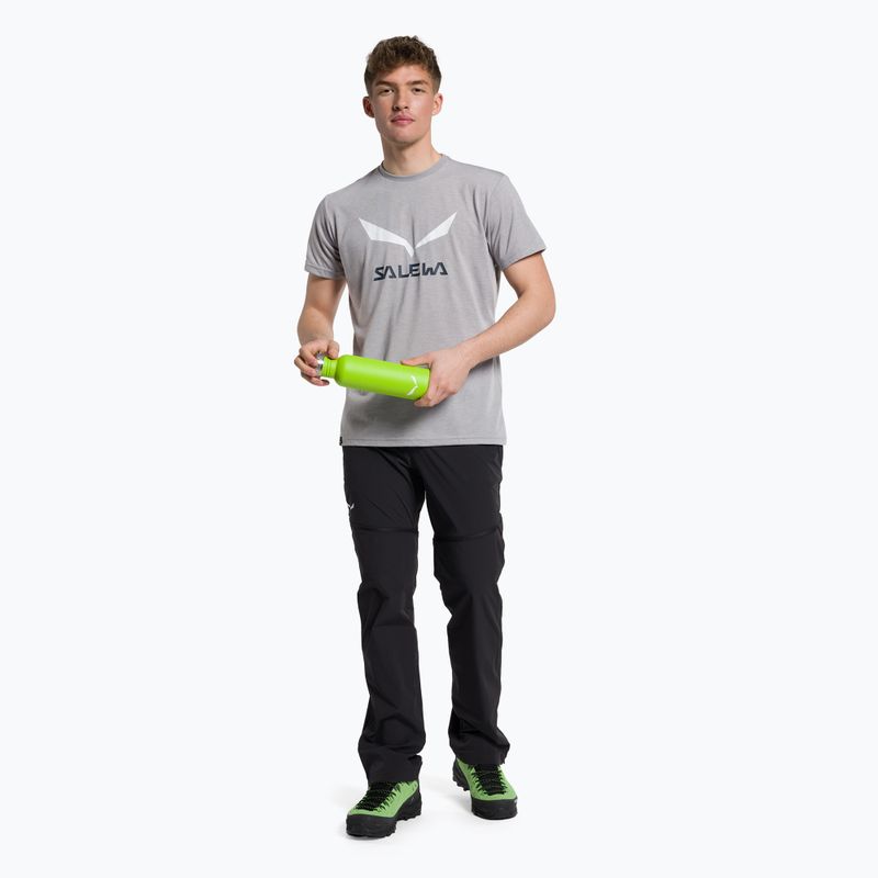 Koszulka męska Salewa Solidlogo Dry heather grey 2
