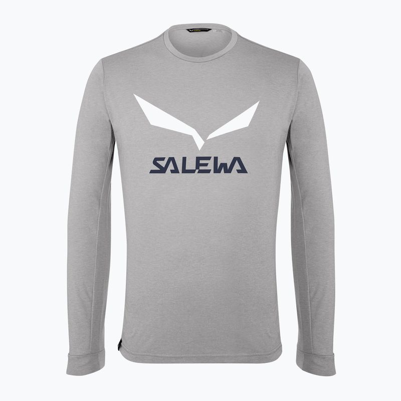 Longsleeve trekkingowy męski Salewa Solidlogo Dry heather grey 4