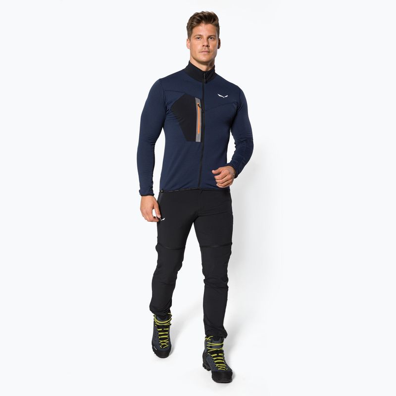 Bluza trekkingowa męska Salewa Pedroc premium navy melange 2