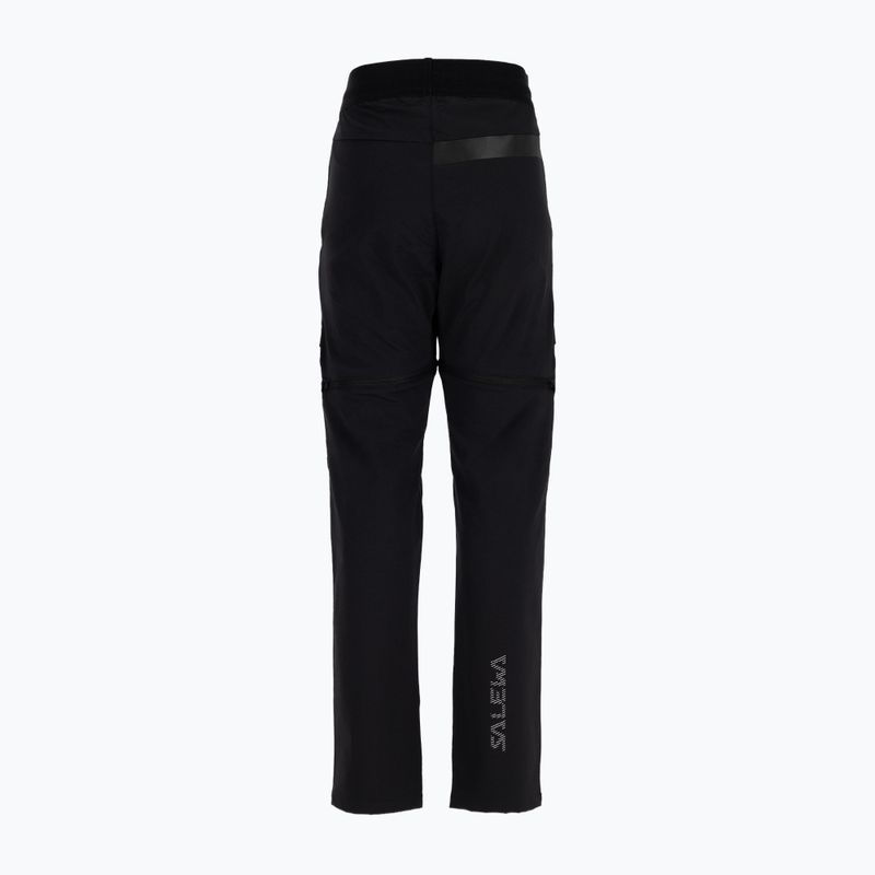 Spodnie softshell dziecięce Salewa Agner DST 2/1 black out 5