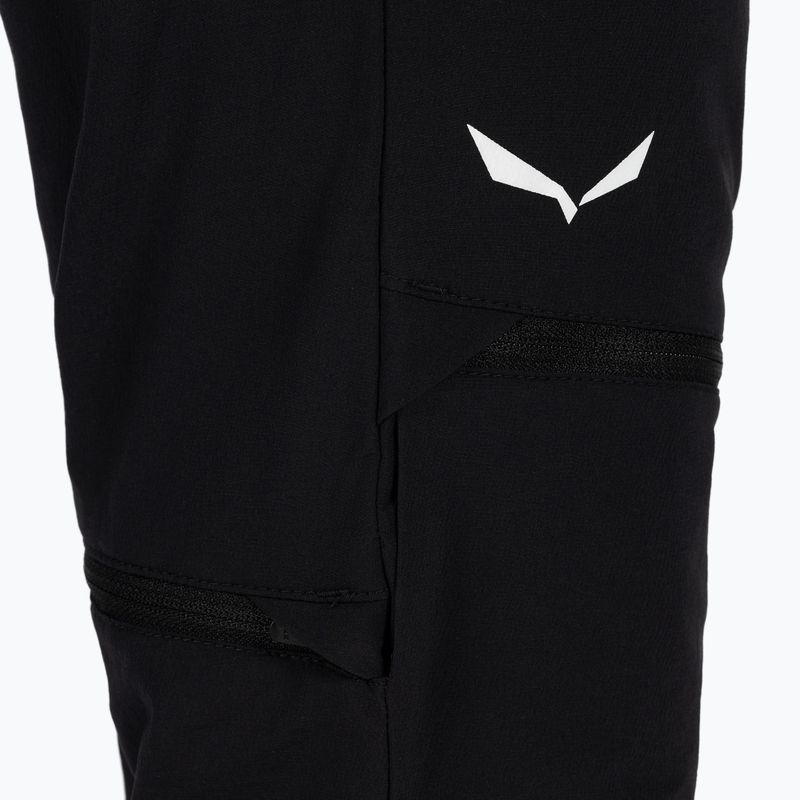 Spodnie softshell dziecięce Salewa Agner DST 2/1 black out 7