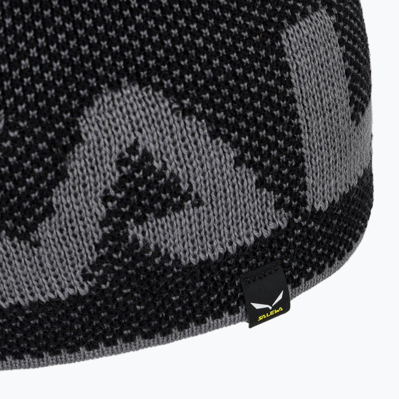 Czapka zimowa Salewa Agner Wool black out/flint stone 6