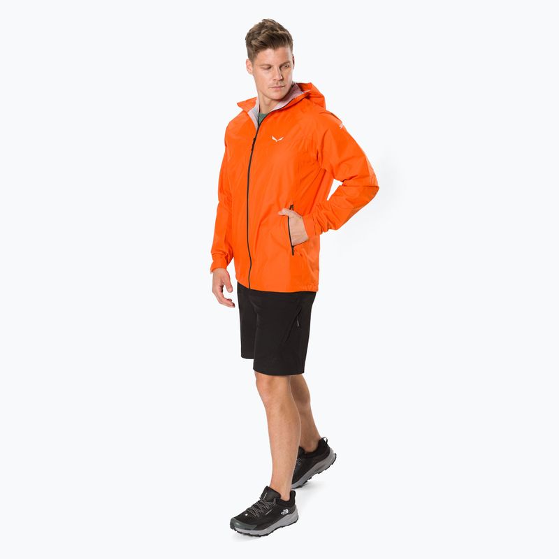 Kurtka przeciwdeszczowa męska Salewa Puez Aqua 3 PTX red/orange 2