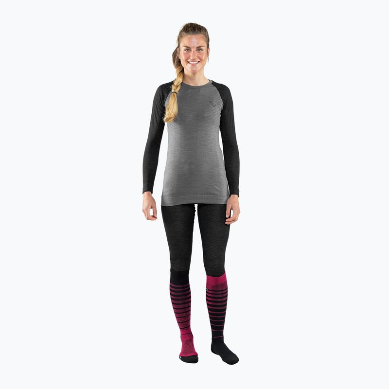 Spodnie termoaktywne damskie DYNAFIT Tour Light Merino 3/4 black out 2