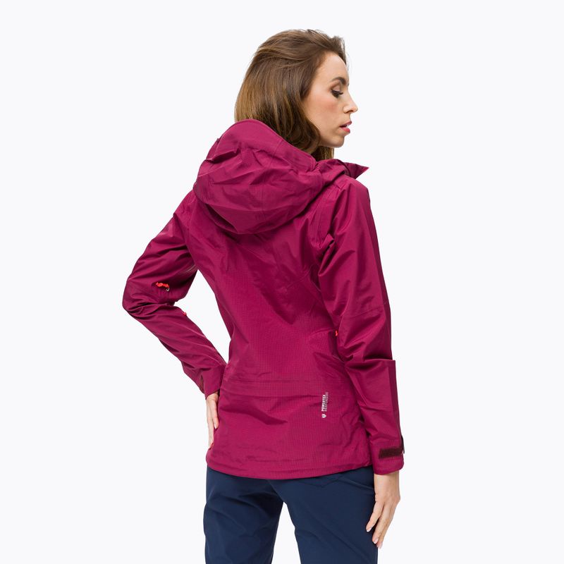 Kurtka przeciwdeszczowa damska Salewa Sella Responsive rhodo red 3