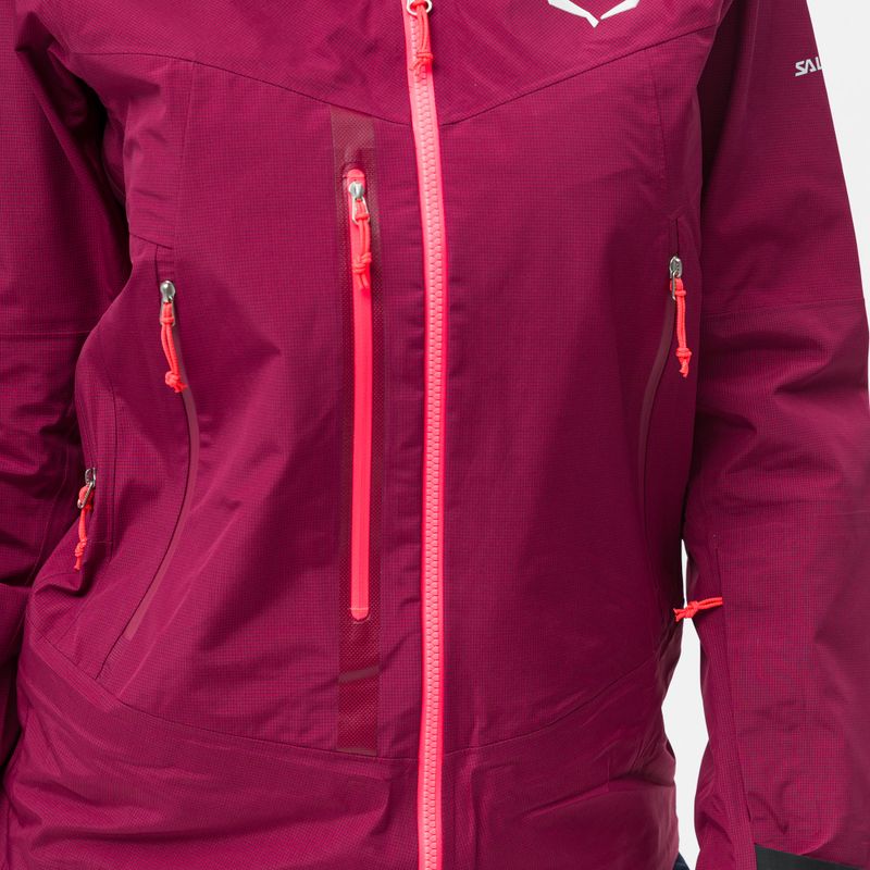 Kurtka przeciwdeszczowa damska Salewa Sella Responsive rhodo red 5