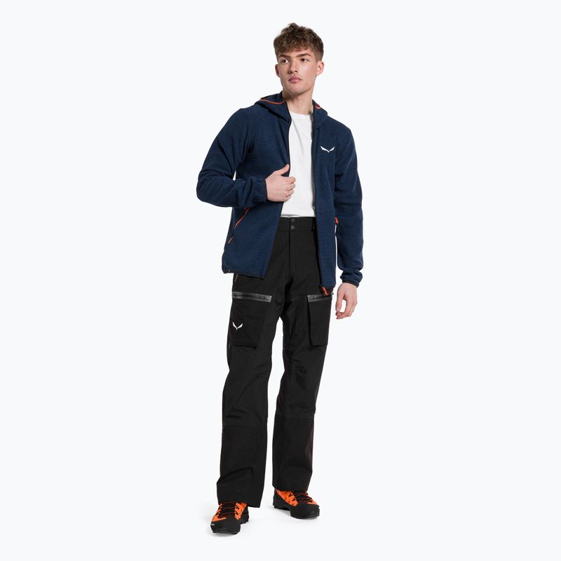 Bluza trekkingowa męska Salewa Nuvolo PL dark denim melange 2
