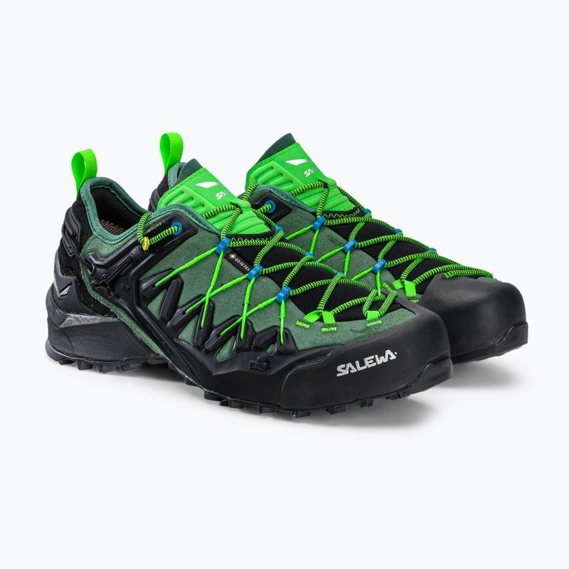 Buty podejściowe męskie Salewa Wildfire Edge GTX myrtle/fluo green 5