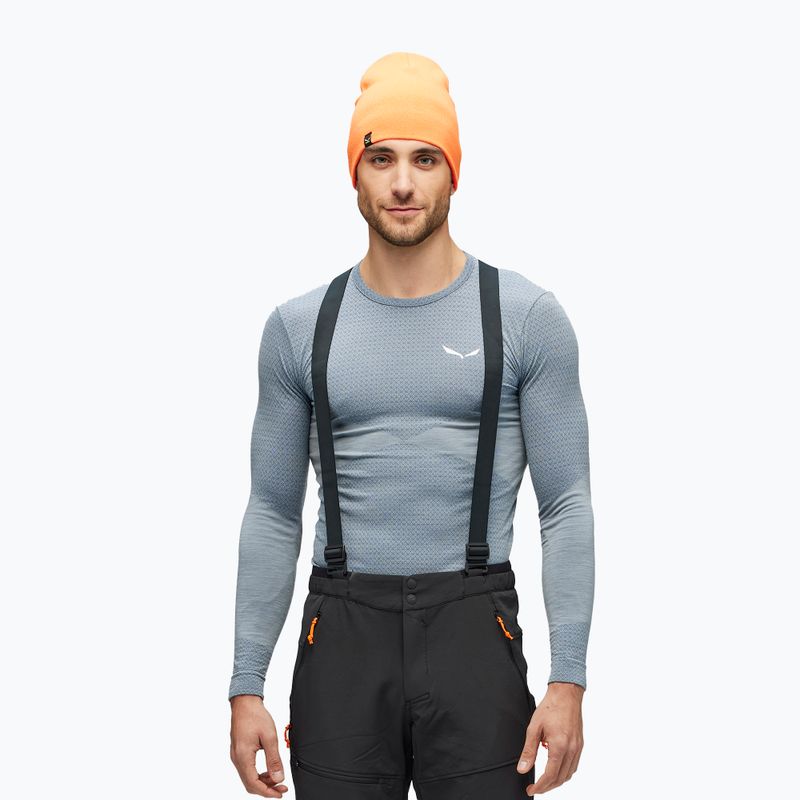 Longsleeve termoaktywny męski Salewa Zebru Med Warm AMR flint stone 2