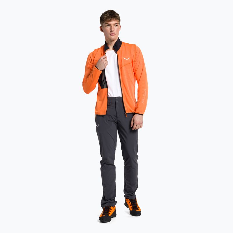 Bluza trekkingowa męska Salewa Pedroc red orange melange 2