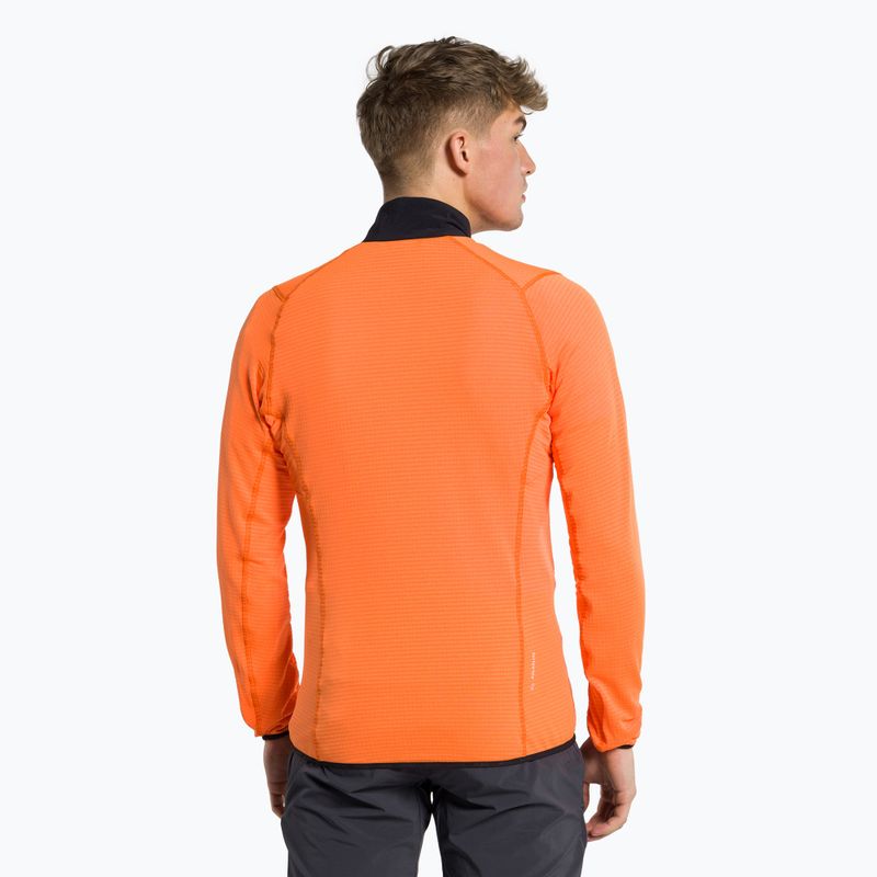 Bluza trekkingowa męska Salewa Pedroc red orange melange 3