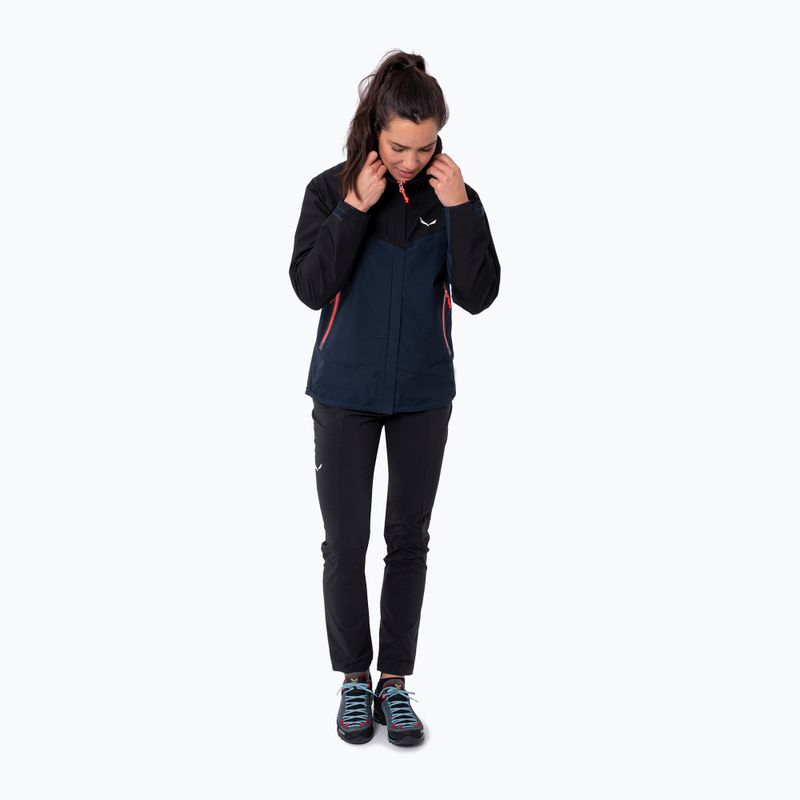 Kurtka przeciwdeszczowa damska Salewa Moiazza GTX navy blazer