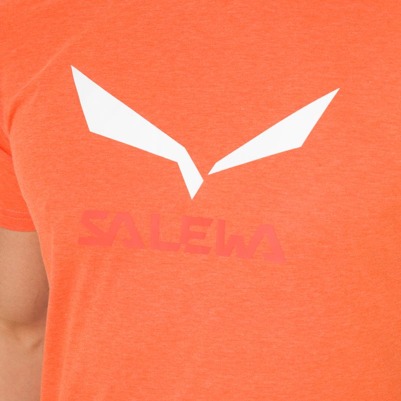 Koszulka męska Salewa Solidlogo Dry red/orange melange 4