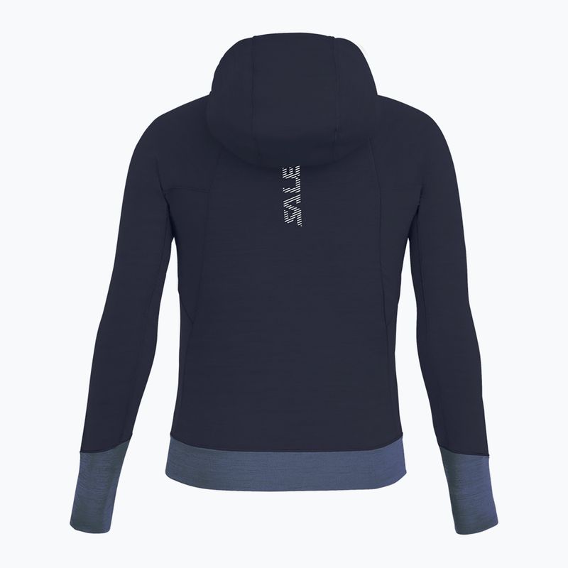 Bluza trekkingowa dziecięca Salewa Puez Hybrid PL FZ Hoody navy blazer melange 2