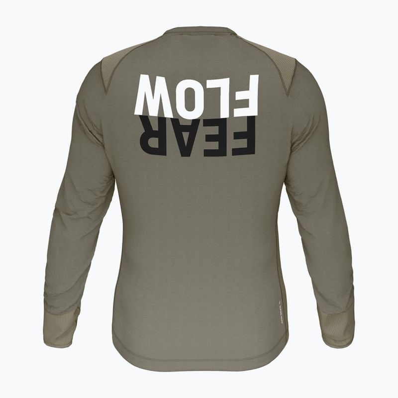 Longsleeve wspinaczkowy męski Salewa Lavaredo Hemp Print bungee cord 5