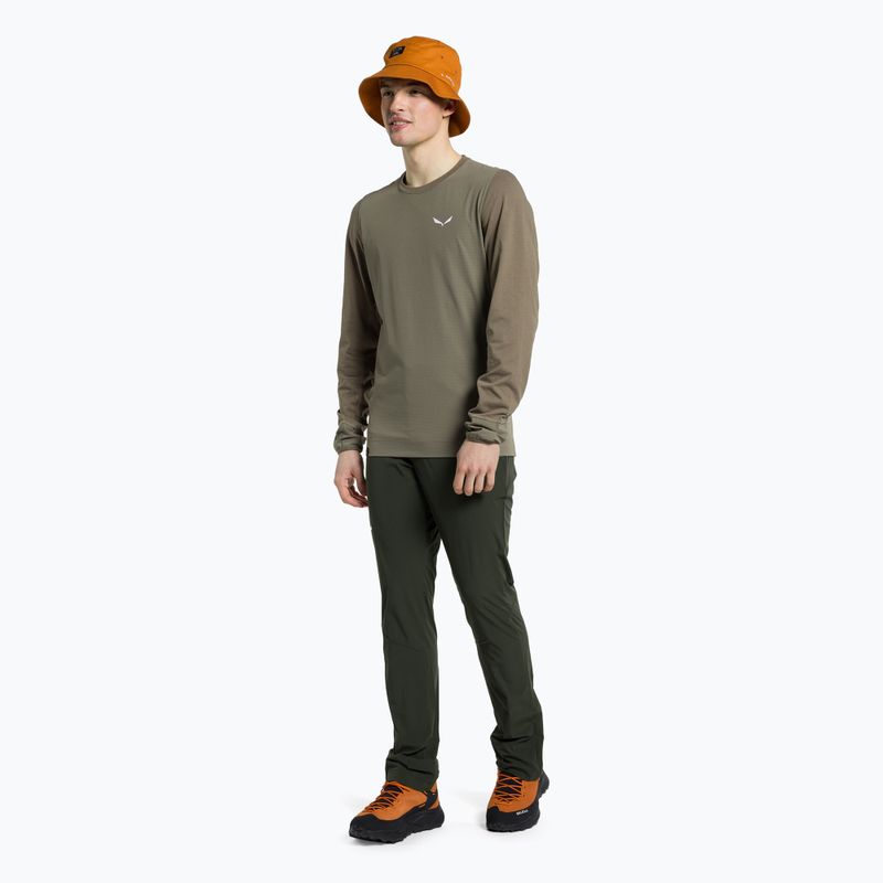 Longsleeve wspinaczkowy męski Salewa Lavaredo Hemp Print bungee cord 2