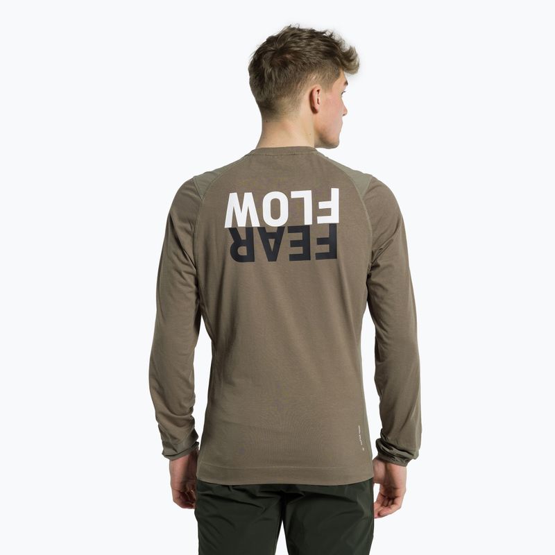 Longsleeve wspinaczkowy męski Salewa Lavaredo Hemp Print bungee cord 3
