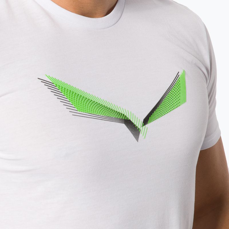 Koszulka trekkingowa męska Salewa Lines Graphic Dry optical white 4