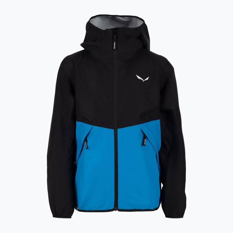 Kurtka przeciwdeszczowa dziecięca Salewa Aqua PTX black out